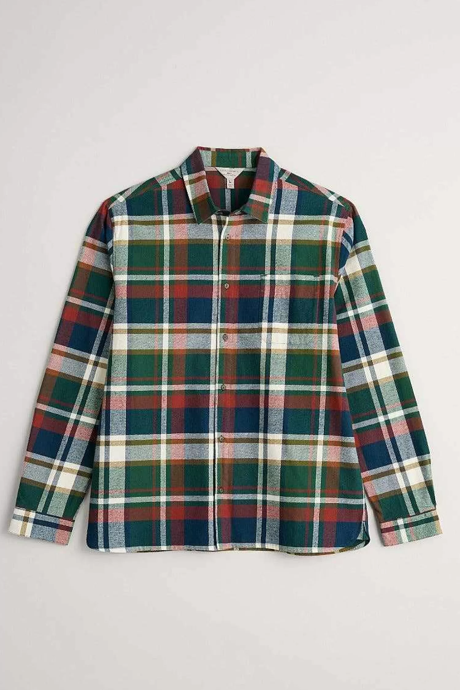 Men Seasalt Cornwall Men'S Fathomer Checked Shirt
